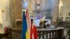 Разьвітаньне з загінулым ва Ўкраіне Эдуардам Лобавым у Варшаве (Польшча). 11 лютага 2023