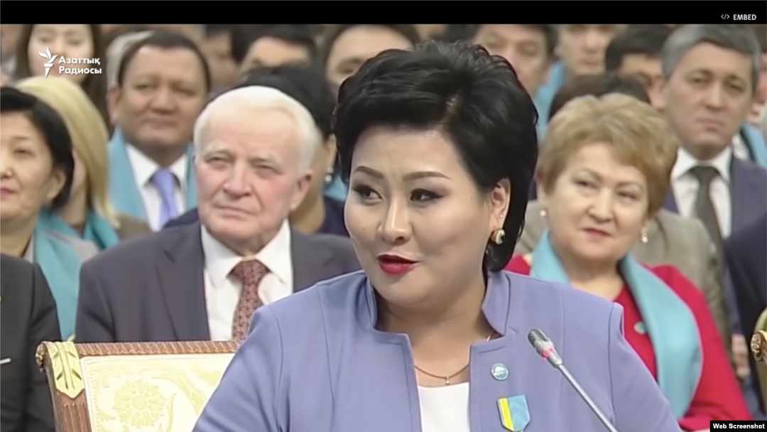 Baqytgul Khamenova's prison term will be delayed by three years because she has underage children. (file photo)