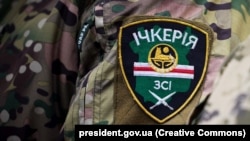 Украинехьа тIемаш бечу цхьана батальонан шеврон. Гайтаман сурт