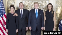 İlham Əliyev ABŞ prezidenti Donald Trampın və xanımının adından təşkil olunmuş qəbulda. 2017