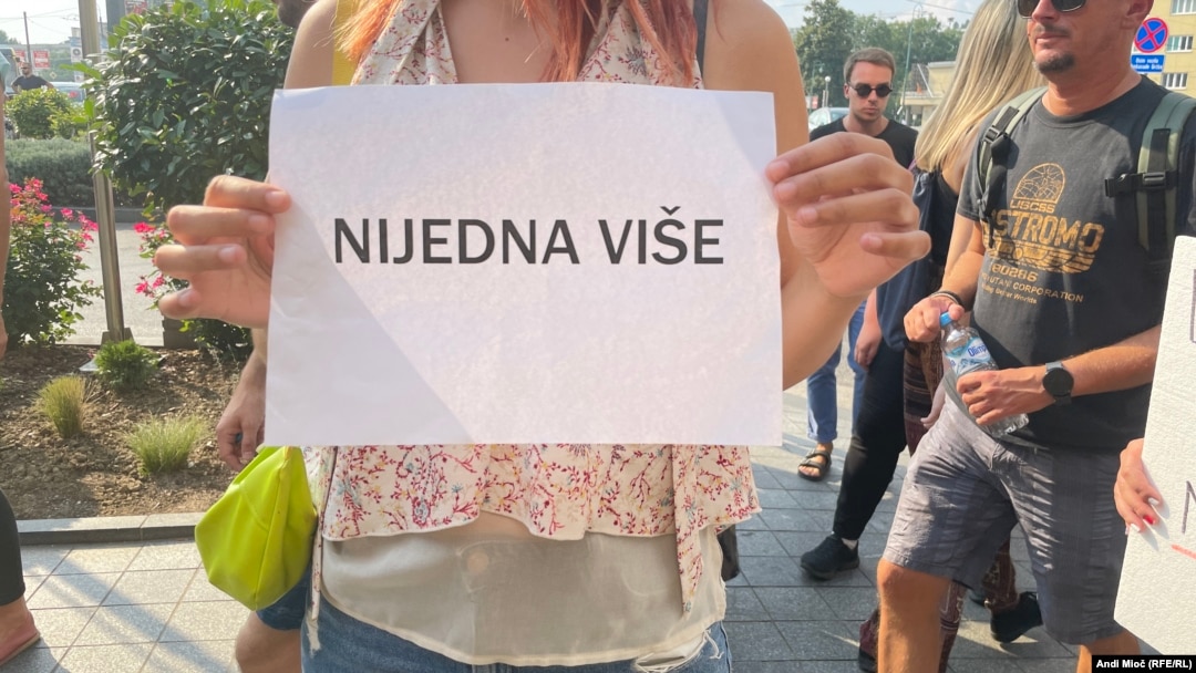 Protest protiv nasilja, Sarajevo, august 2023. 