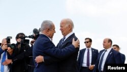 Президент США Джо Байден (п) і премʼєр-міністр Ізраїлю Біньямін Нетаньягу, фото ілюстративне