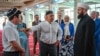Татарстан мөфтие Камил Сәмигуллин, Өремче мәчете имамы Әбдерәхим һәм Татарстан президенты Рөстәм Миңнеханов, 26 июнь 2024