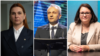 Анна Ревенко, Анатолій Топала та Лілія Дабіжа (фото комбіноване)