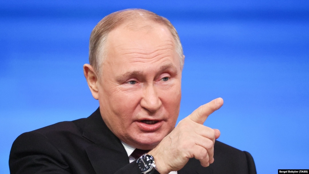 Ruski predsednik Vladimir Putina na konferenciji za novinare, Moskva, 14. decembar 2023 