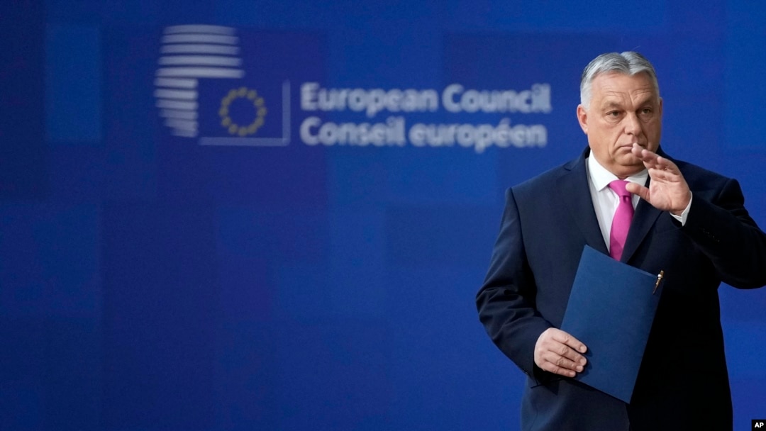 Mađarski premijer Viktor Orban na samitu EU u Briselu, 14. decembar 2023.