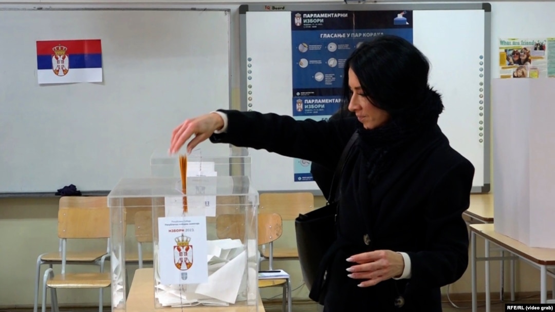 Glasanje u Beogradu 17. decembra 2023. 