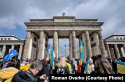 Українці в Берліні на мітингу