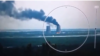 Rusiye ordusı vaqtınca işğal etken Zaporijjâ atom elektrostantsiyasında yanğın. Ukrayina prezidentiniñ Telegram kanalından video levhası (Web Screenshot) 