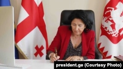 ფოტო არქივიდან: საქართველოს პრეზიდენტი სალომე ზურაბიშვილი 