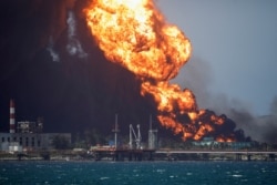 Пожар на топливных складах в Матансасе. 8 августа 2022 года