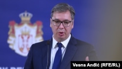 Predsednik Srbije Aleksandar Vučić, fotografija od 10. oktobra 2021. 