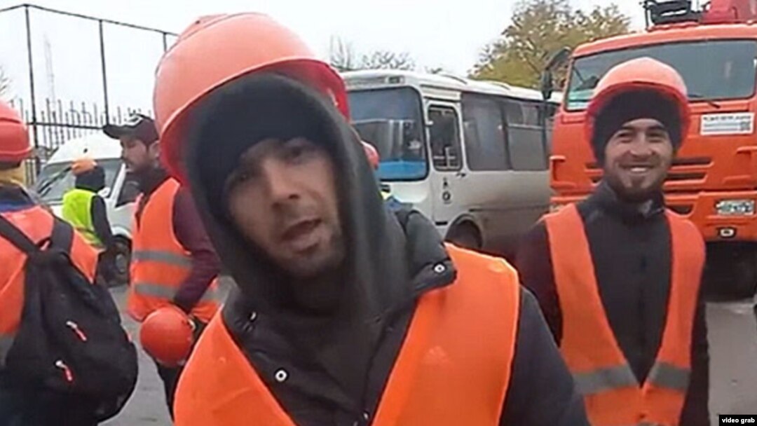 A still of footage sent to RFE/RL on December 4