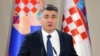 Predsjednik Republike Hrvatske Zoran Milanović govori tokom svoje inauguracije u Uredu predsjednika uZagrenu, Hrvatska, 18. februara 2020.
