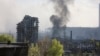 "Азовсталь" заводу тарапта чыккан түтүн.