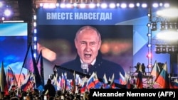 Митинг на Красной площади в Москве по случаю «присоединения» оккупированных регионов Украины, 30 сентября 2022 года