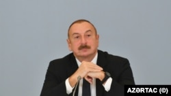 Ադրբեջանի նախագահյ Իլհամ Ալիևը, արխիվ, Բաքու: 