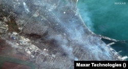 Кыйраган Мариуполь. Maxar Technologies’тин спутниктен тарткан сүрөтү
