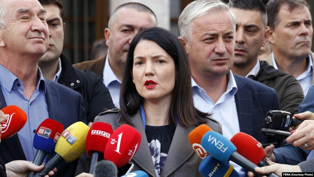Kandidatkinja opzicionih stranaka za predsjednika Republike Srpske Jelena Trivić 
