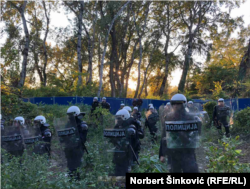 Policija na protestu 19. oktobra