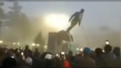 The Kazakh Town Where A Statue Tumbled In January Unrest