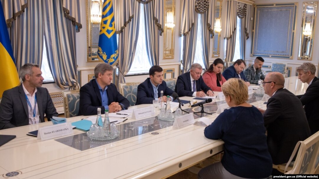 Зустріч президента Володимира Зеленського з місією Міжнародного валютного фонду. Київ, 28 травня 2019 року