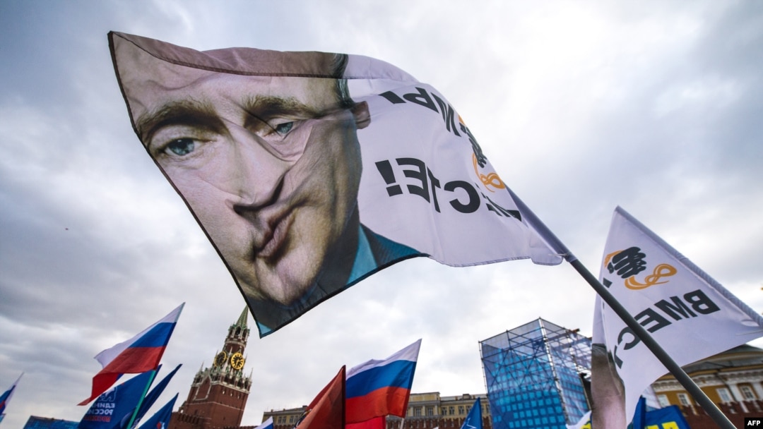 Protest pristalica politike Vladimira Putina na Crvenom Trgu u Moskvi