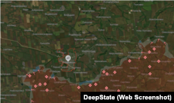Ситуація навколо Покровська на кінець березня згідно карти DeepState. Сині зони – відвойовані Силами оборони території