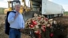 Президент Росії Володимир Путін та знищення санкційних продуктів. Колаж