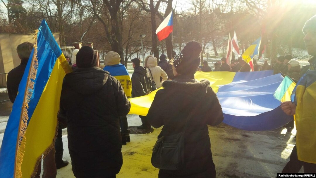 Акція на підтримку України, Прага, 8 лютого 2015 року