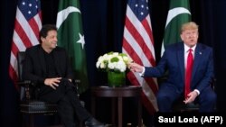 دیدار عمران خان و ترامپ در حاشیه مجمع عمومی سازمان ملل.