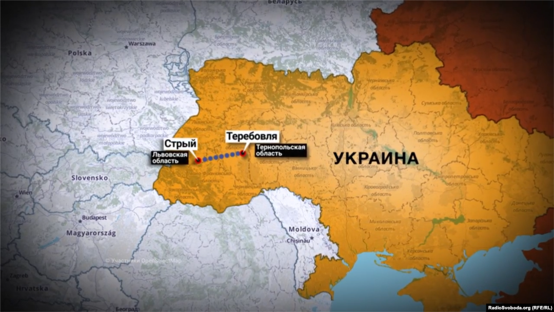 За версією Росії, це частина шляху транспортуванння ракети, якою був збитий малайзійський «Боїнг» в небі над Донбасом