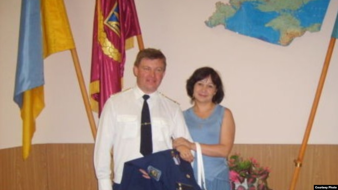 Полковник Юлій Мамчур з дружиною Ларисою