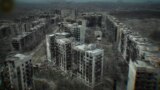 An aerial view of Toretsk, a city in the Donetsk region of Ukraine.
