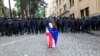 У здания парламента Грузии, 14 мая