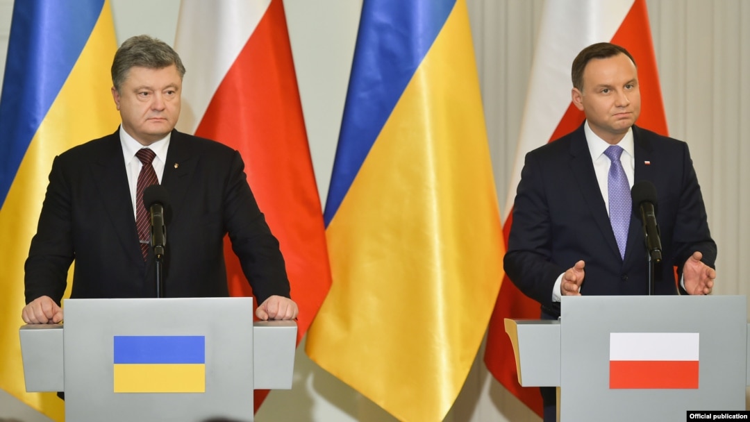 Петро Порошенко (л) і Анджей Дуда у Варшаві, грудень 2016 року