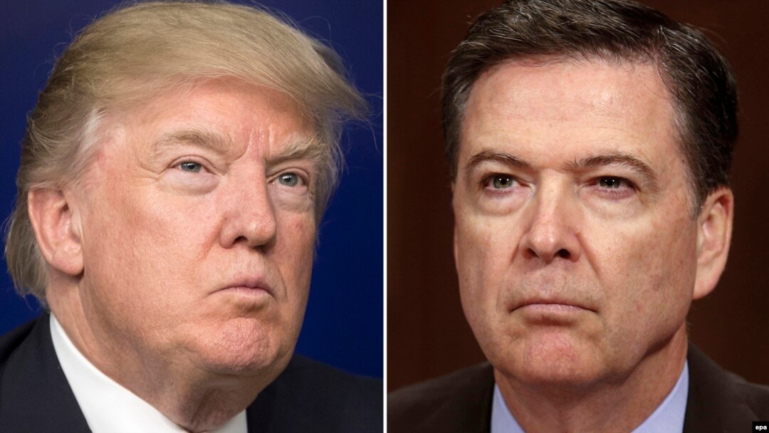 U.S. President Donald Trump (left) and former FBI Director James Comey (composite file photo)