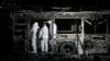 Experții verifică locul exploziilor produse la mai multe autobuze israeliene, 20 februarie 2025. 
