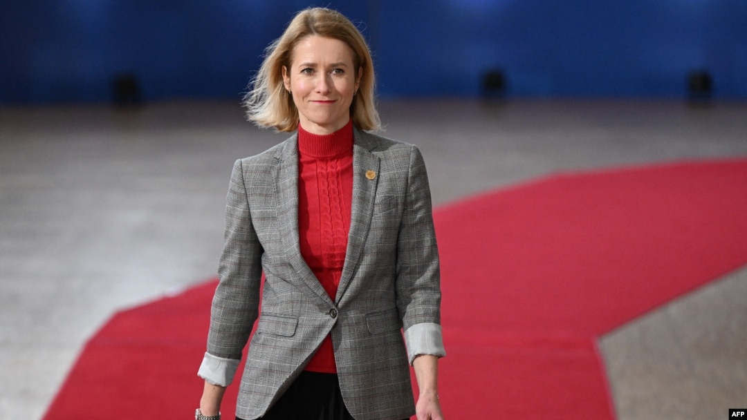 Estonian Prime Minister Kaja Kallas is reportedly taking over as the EU's foreign policy chief. (file photo)