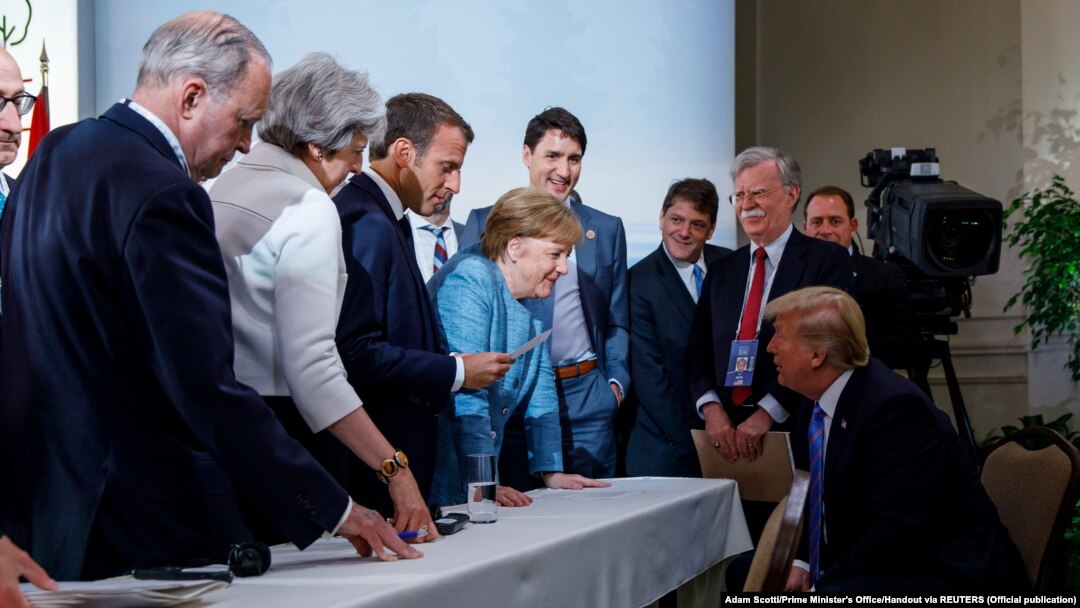 Lideri grupe G7 na samitu u Kvebeku.