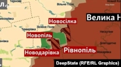 Новопавловское направление на карте проекта DeepState