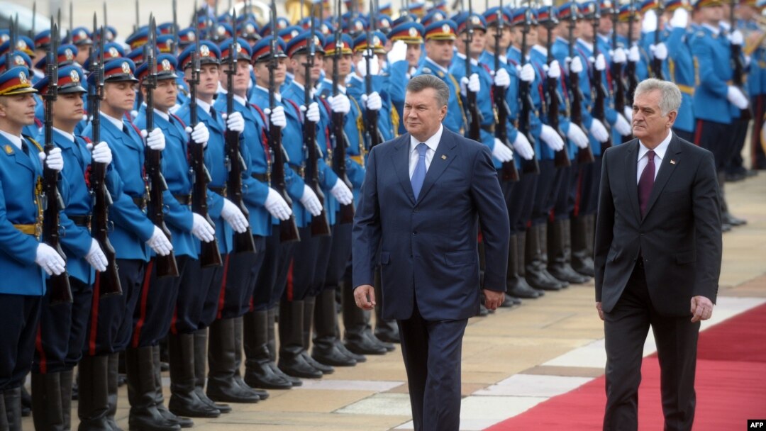 Президент України Віктор Янукович і президент Сербії Томислав Николич, Белград, 6 травня 2013 року