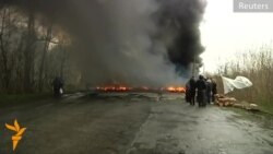 Барикади сепаратистів на в'їзді в Слов'янськ