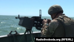 Стрільби українських сил морської охорони в Азовському морі. Бердянськ