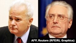 "Hrvatski historiografski revizionizam dijelom je bio reakcija na bujanje srpskog nacionalizma i historiografskog revizionizma osam­desetih godina", kaže Goldstien; Na slici Slobodan Milošević (L) i Franjo Tuđman (D)