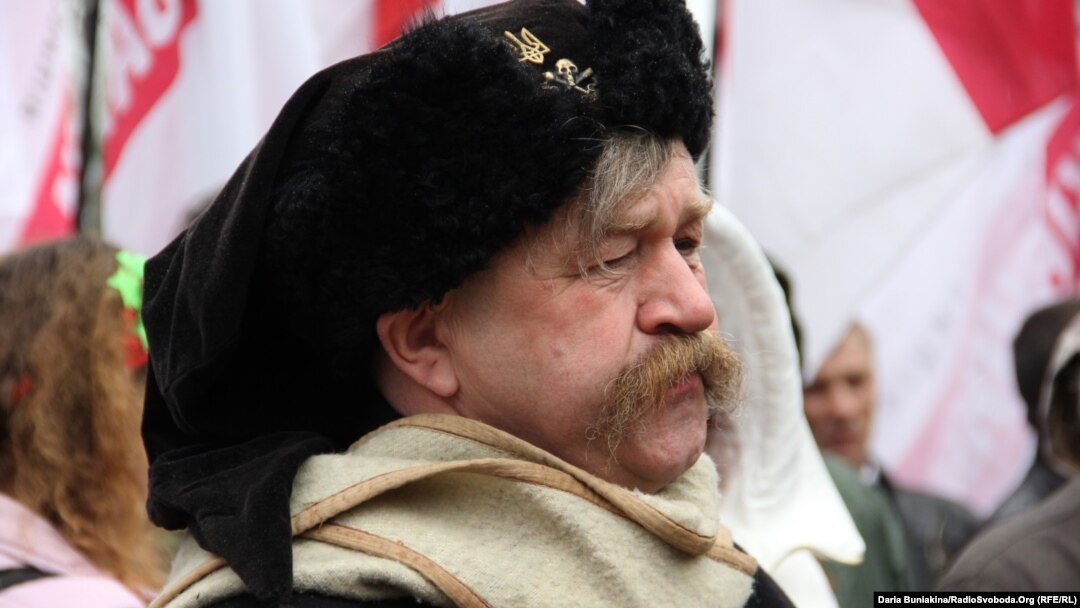 Учасник вшанування подій «Холодного Яру», архівне фото
