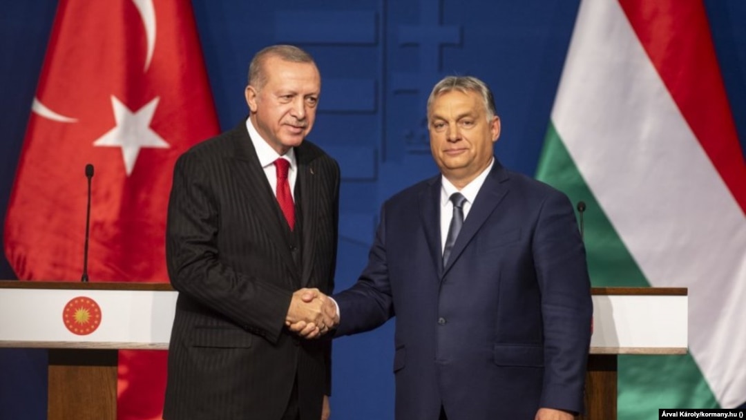 Recep Tayyip Erdogan, predsjednik Turske, i Viktor Orban, premijer Mađarske; 2019. godine