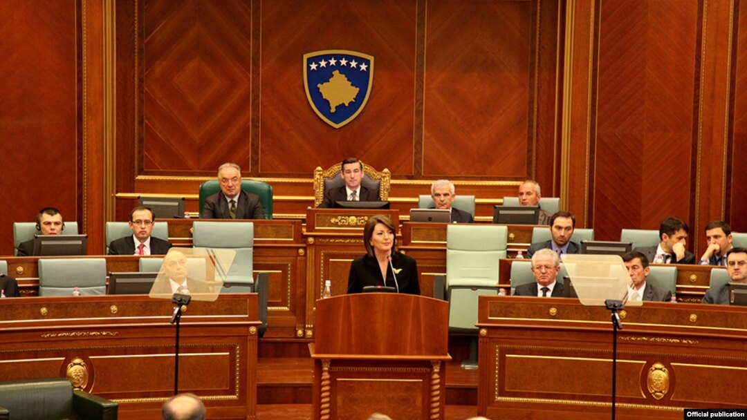 Kosovo - Annual speech of the president Atifete Jahjaga at the Parliament of Kosovo