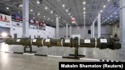 Чать ракетного комплекса SSC-8/9M729 во время презентации 23 января 2019 в Москве