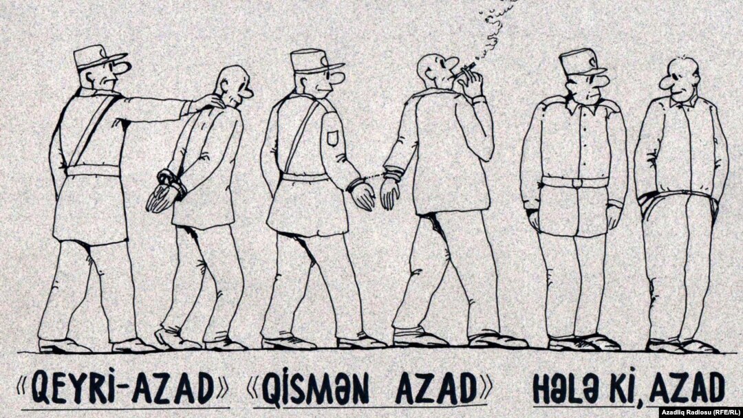 «"Freedom House"un indeksi». Karikatura. Şerif.